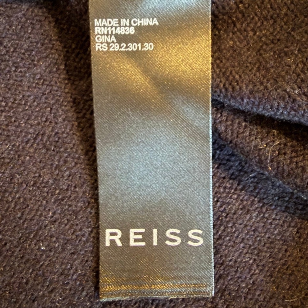 Reiss Gina Navy Blue Sweater Women's 4 NWT - Picture 8 of 9